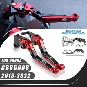 혼다 CBR500R 2013-2022 클러치 레버 브레이크 세트 조절 가능한 접이식 핸들 오토바이 액세서리 부품