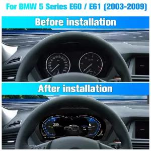 BMW E70 X5 E71 X6 2006-2013 속도계 LCD 클러스터 대시보드 계기판 HUD 디지털 계기판