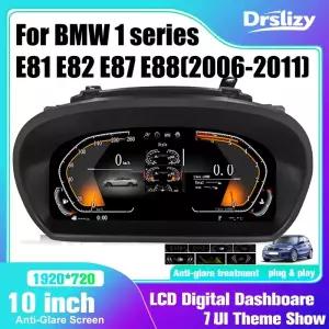 BMW E81 E82 E87 E88 용 클러스터 대시 보드 2006-2011 1 CCC CIC 속도계 LCD 계기판 HUD 디지털 계기판