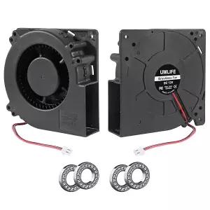 UMLIFE 2PCS 12V DC 송풍기 팬 컴퓨터 케이스 팬 120mm 라디에이터 용