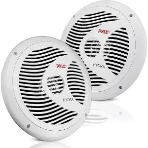 Pyle PLMR60W 내장형 차량용 완전방수 2-Way 풀레인지 스피커 해양 스피커