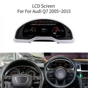 아우디 Q7 2006-2015용 LCD 안드로이드 스크린 속도계 자동차 디지털 클러스터 콕핏 대시보드 계기판 카플