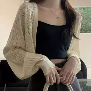 [하프클럽/]여름 여성니트 에어컨 실내착용 펀칭무늬 볼레로