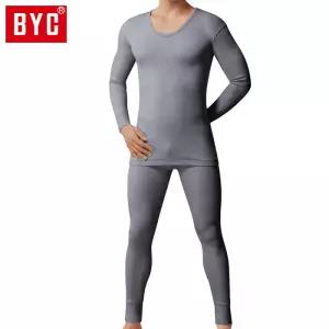 [BYC]BYC남성 내복 베이직 상하세트(다크그레이)