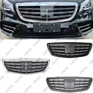 ACC 자동차 상부 앞 범퍼 그릴 그릴 메르세데스 벤츠 S 클래스 W222 S300 S400 S500 S65 2013- 2014 2015 1