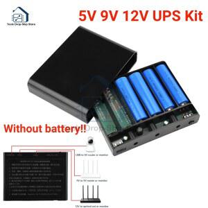 5V 9V 12V 출력 6x 18650 배터리 UPS 무정전 전원 공급 장치 D Y 파워 뱅크 박스 가정용 라우터 휴대폰 태블릿 모뎀용
