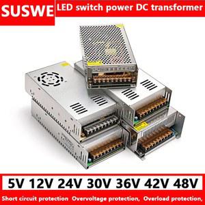 고출력 AC 110V/220V to DC 36V 48V 조정 가능한 전원 공급 장치 변압기 DC 어댑터