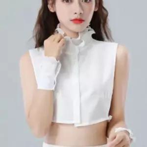 카라 플 이너셔츠 페이크 이너카라 데일리 하이넥 레이스 넥케이프 이너카라