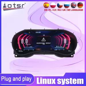 12.3인치 인피니티 Q50L Q50 Q50s Q60 2015 - 2019 디지털 속도계 LCD 게이지 계기판 클러스터 가상 콕핏
