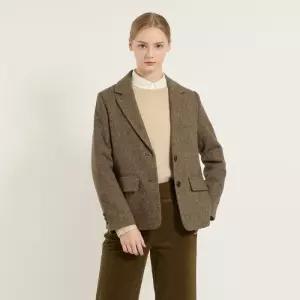 BCBG 테일러드 투버튼 헤링본 자켓 B5D9J172 B5D9J172-DB 1177200