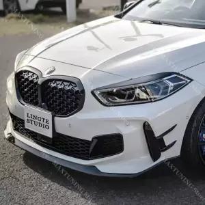BMW F40 118i 120d 128ti M135i 2019- 전조등 눈썹 눈꺼풀 범퍼 에어 벤트 커버 사이드 스플리터 스티커 트
