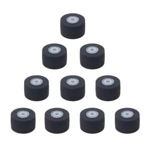 10pcs 벨트 풀리 고무 압력 레코더 카세트 데크 핀치 롤러 테이프 플레이어 풀리 휠 10mm