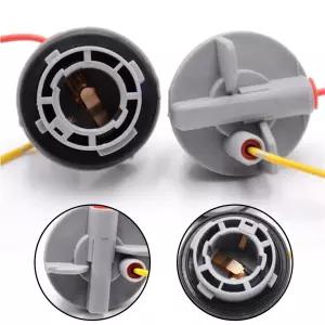 2Pcs 전구 소켓 BA15S 램프 홀더 P21W 어댑터 기본 커넥터 자동차 조명 기본 부품 BA15S 1156 382 높은 Qua