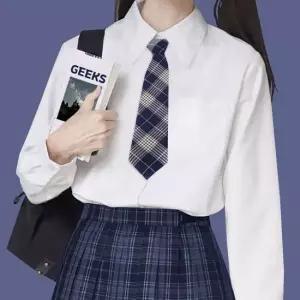 오너클랜 TBZ 교복 체크 자동 넥타이 네이비) G 타이 교복넥타이 여자교복 자동넥타이 스쿨룩