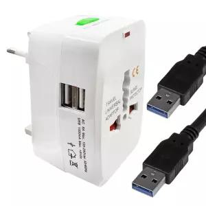 USB 2구 여행용 아답터어터 아타 콘센트 멀티플러그 여행어 멀티탭 여행아 어타 어댑 멀티아