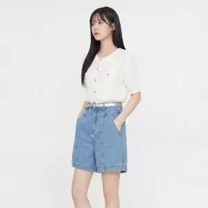 [LAP] 랩 절개 라인 데님 쇼츠 AS2DP560_DG
