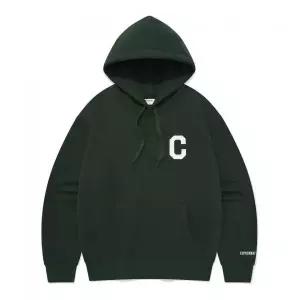 COVERNAT C 로고 후디 브리티쉬 그린 2373238