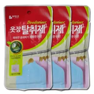 비엘코리아 옷걸이 거치형 옷장 향기 탈취제 3개 가정용 형탈취제 세탁소 소취제