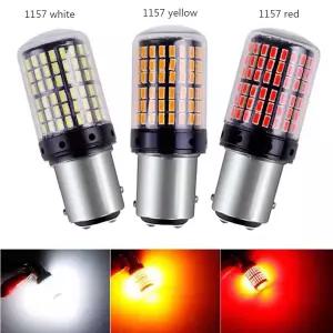 2x 1156/1157 144S BAU15S PY21W LED 방향지시등 테일 전구 Canbus 12V