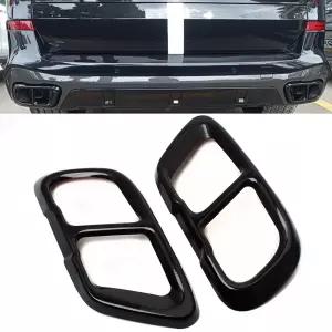스테인리스 자동차 테일 머플러 배기 파이프 출력 커버 BMW X5 G05 X6 G06 X7 G07 2019- 액세서리 M 스포츠