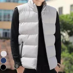 남성 하이넥 경량 패딩조끼 ELC9008