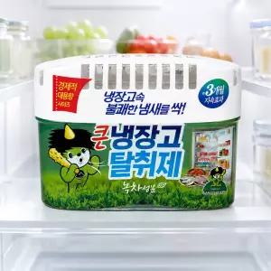 산도깨비 큰 냉장고 탈취제 녹차 420g 음식 냄세 악취 흡수 제거 대용량