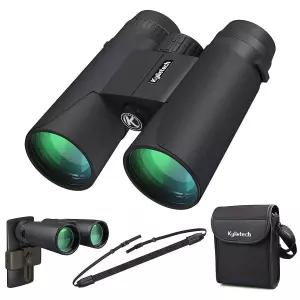 Kylietech 쌍안경 12X42 HD 방수 BAK4 프리즘 휴대폰 어댑터