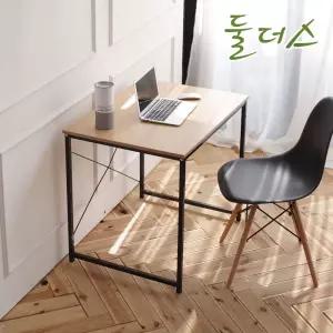 이지 우드 기본일자 책상 80 데스크 컴퓨터 메탈 학생 원룸 심플 조립 조립식