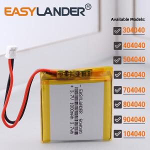 JST2.0mm 2Pin 804040 3.7V 1800mAh 리튬 폴리머 LiPo 배터리