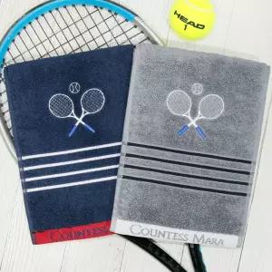 송월 tennis 클럽 스포츠 수건 1매기념 단체 행사 타올 타월 극세사 판촉용 홍보용 답례품 운동