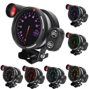 3.15인치 80mm 자동차 타코미터 RPM 게이지 미터 7색 고감도 자동차 계기판