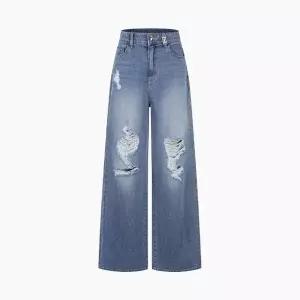 [AK분당점] [에고이스트] [BLUE LABEL] 디스트로이드 와이드 데님팬츠 ES2ODP03