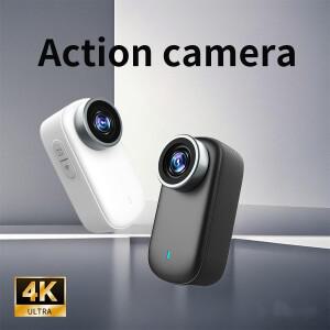 4K 픽셀 고양이 및 강아지 반려동물 카메라 미니 엄지 야외 자전거 오토바이 광각 휴대용 헬멧