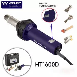 Weldy 1600W 디지털 플라스틱 용접 총 HT1600D PVC 비닐 바닥 PP PE 물 탱크 용 오버랩 용접 도구