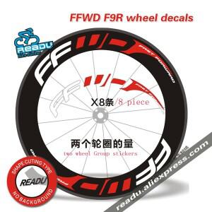 뜨거운 야외 자전거 스티커 FFWD F9R 도로 바퀴 그룹 두 데칼 대 한 80/88 림에 적합