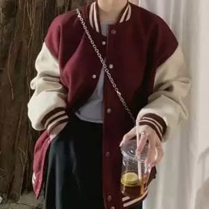 스터닝팩토리 루즈핏 여성 야구 점퍼 박시핏 여성 기모 점퍼 아우터 겨울 루즈핏