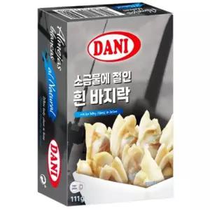 다니 소금물에 절인 흰바지락 111g 바지락살 에절인 에절인살 흰살 에절인흰