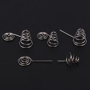 새로운 5개입 AAA 배터리 니켈 와이어 스프링 음극 및 코일 접촉판 DIY 액세서리