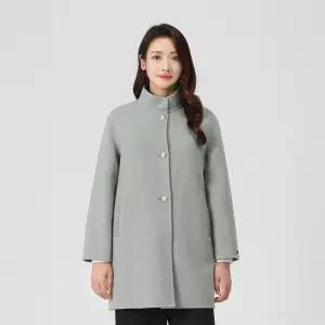 [PAT 여성] 하이넥 핸드메이드 코트_1K81101