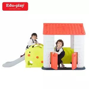 [쿠쿠토이즈]에듀플레이하우스3 코랄 (놀이집+미끄럼틀세트)