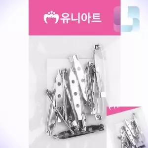일자핀 38MM 13개 옷핀명찰 코사지핀 브로치핀