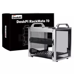 DeskPi RackMate T0 랙마운트 네트워크 서버 오디오 및 비디오 장비용 10인치 4U 캐비닛