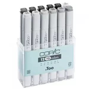 클래식 트윈마카 세트 12색 색깔펜 유성펜 사인펜 보드마 형광펜 Gray 마커 Toner