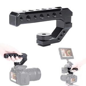 DSLR 카메라 탑 핸들 그립, 미러리스 스몰리그 콜드 슈 어댑터 마운트, 핸드 헬드 스태빌라이저, 액세서리,