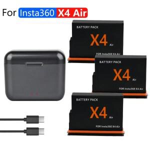 Insta360 X4 에어 배터리 2050mAh 및 전원 액세서리용 LCD 2슬롯 고속 박스