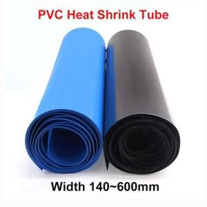 2/5/10M PVC 배터리 랩 140mm ~ 625mm 18650 팩 절연 필름 케이블 슬리브 보호대 수축 튜브