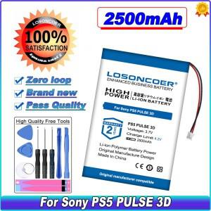 소니 PS5 3D 무선 헤드셋 배터리용 2500mAh