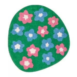 [이케아] VATTENSKRUV 바텐스크루브 꽃모양 욕실매트 60x65cm 도어매트 발매트 욕실발판