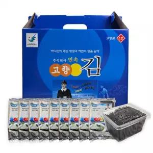 국내산 민속 고향김 3호 15gX10봉 선물세트 조미김 도시락김