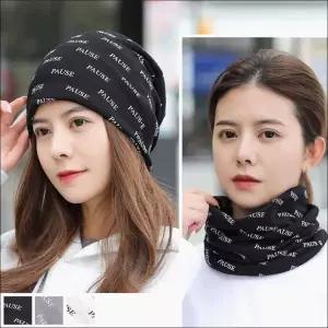 겸용 남녀공용 패션 넥워머 스카프 헤어두건 멀티 면비니